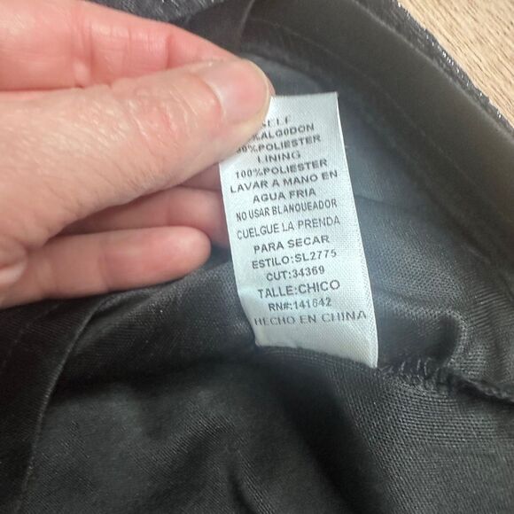 She + Sky Black Metallic Textured Mini Dress Women’s Small Party Cocktail - Picture 4 of 5